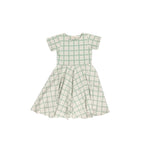 Sweetheart Twirl Dress - Fern Plaid