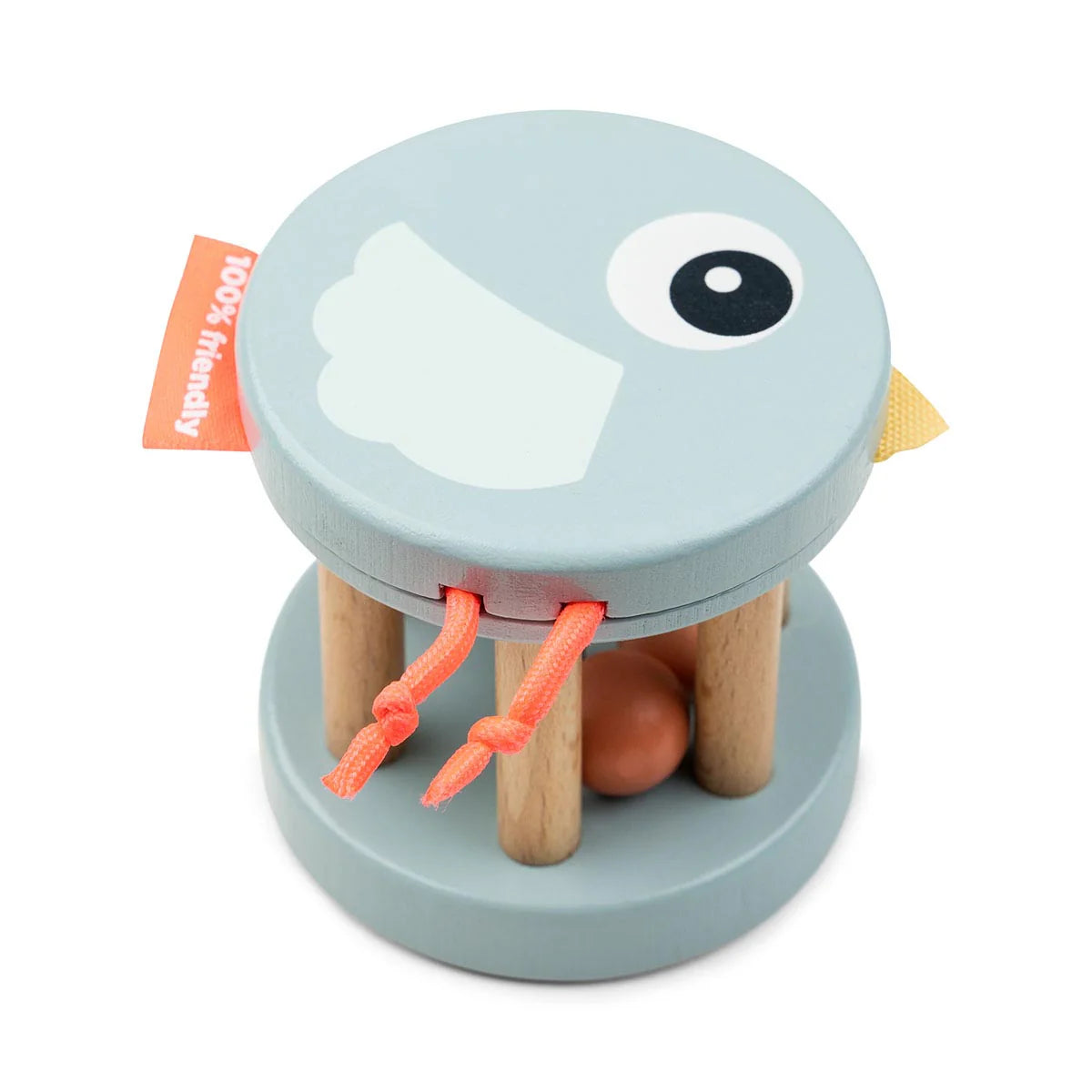Wooden Bell Rattle - Birdee