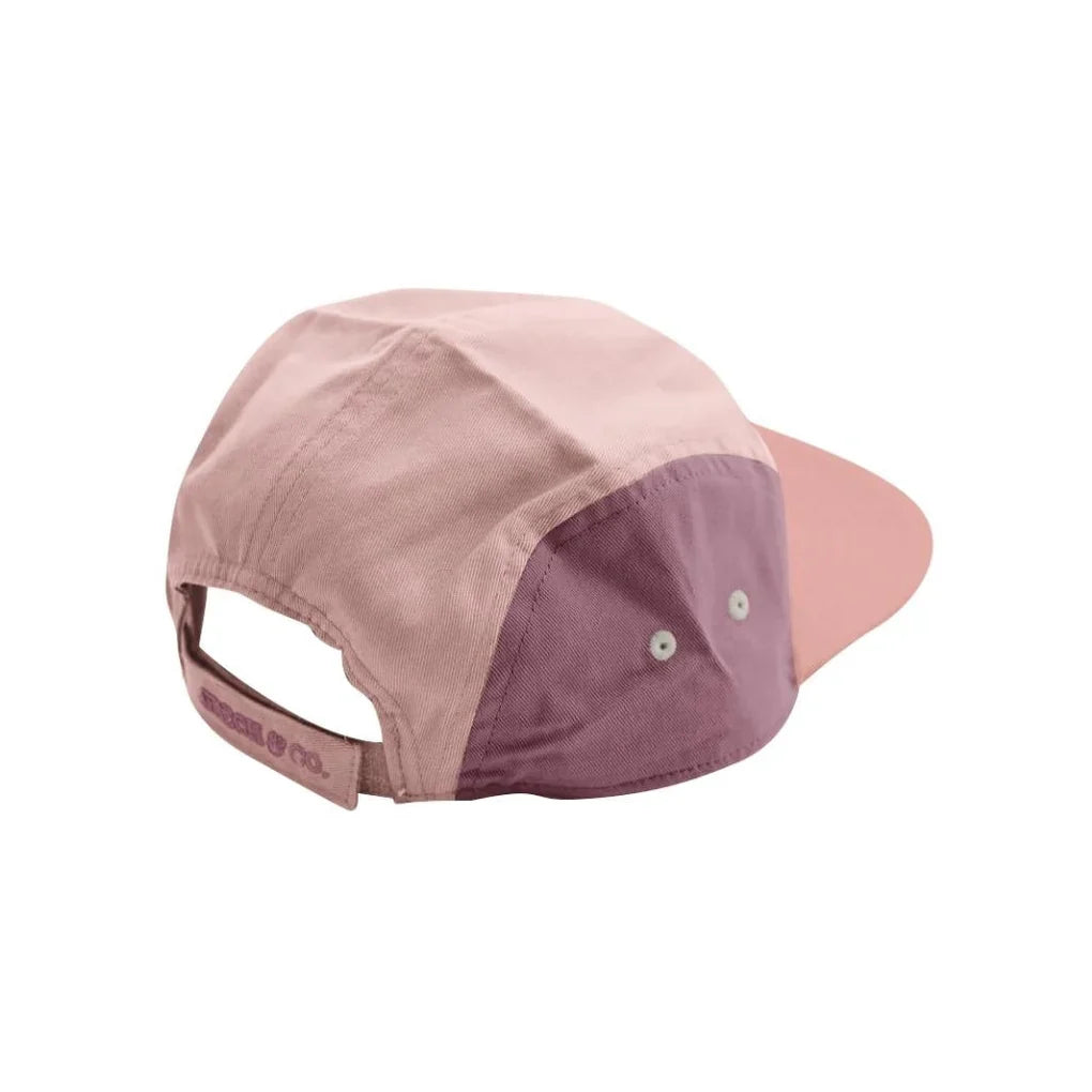 5 Panel Hat - Blush Bloom and Mauve Rose