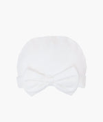 LIVLY Bow Hat White 1-3m
