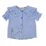 LOIR Paris Capucine Shirt - Blue Stripes 6M
