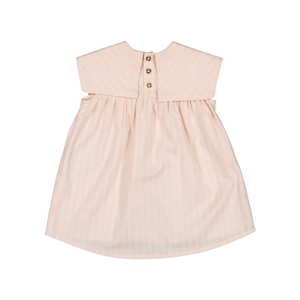 LOIR Paris Dress Colombe - Pink Stripes 9M