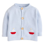 Little English Crochet Cardigan - Sailboat - 9-12M