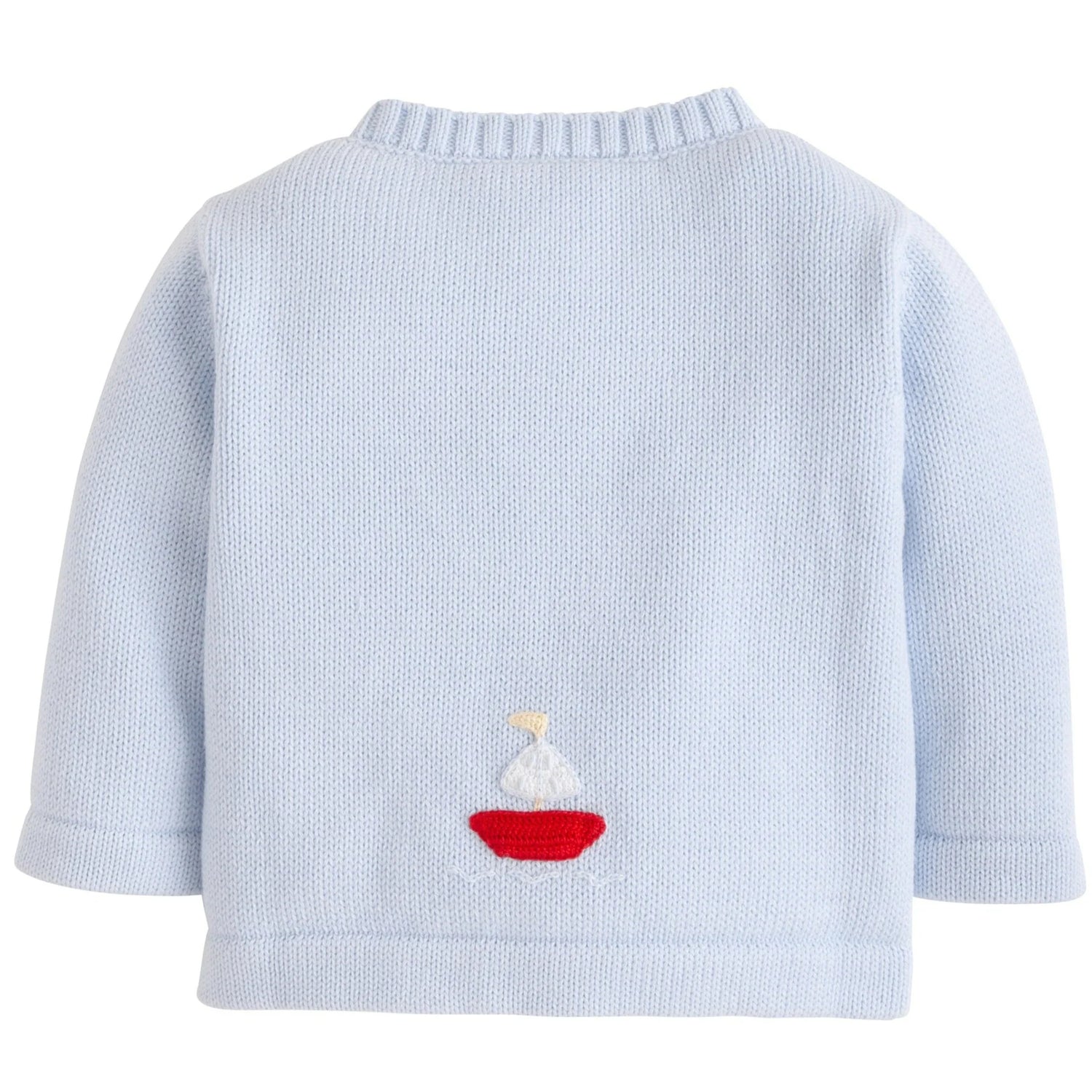 Little English Crochet Cardigan - Sailboat
