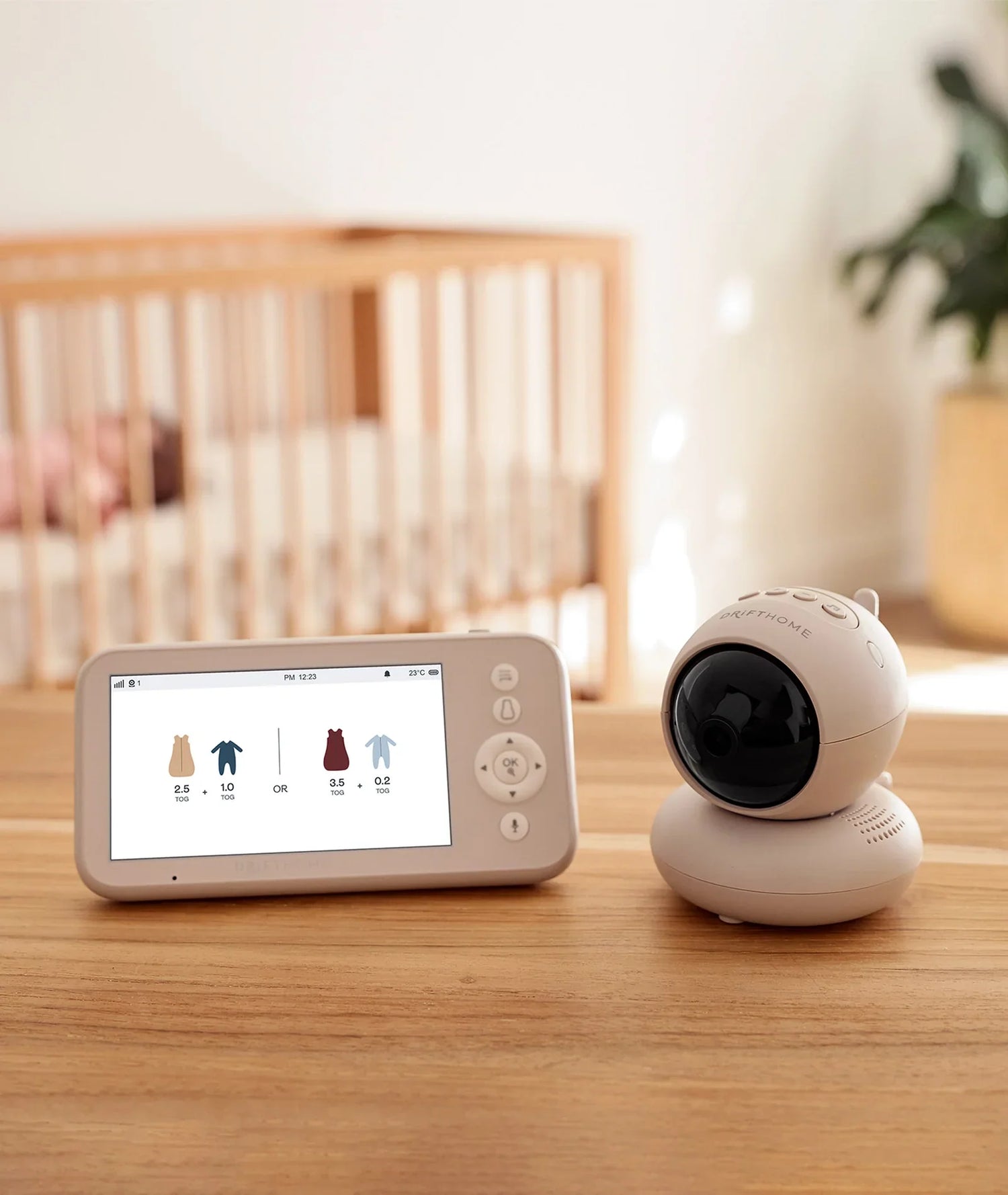 ErgoPouch Drift Home / Baby Monitor - Taupe