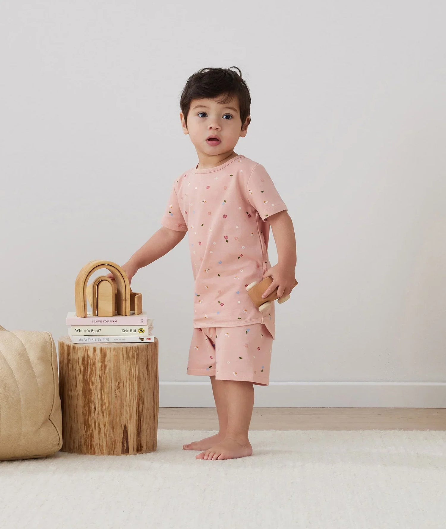ErgoPouch Pyjamas : 2 Piece Short Sleeve / TOG: 0.2 / Daisies