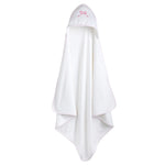 Little English Hooded Towel - Pink Bow