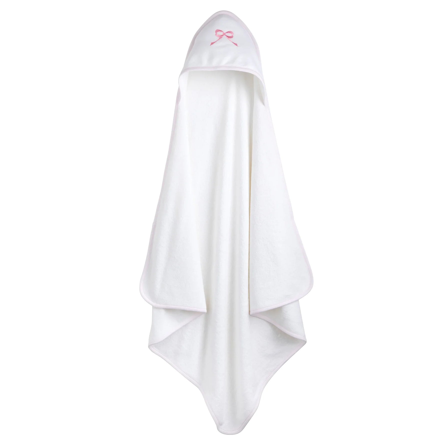 Little English Hooded Towel - Pink Bow