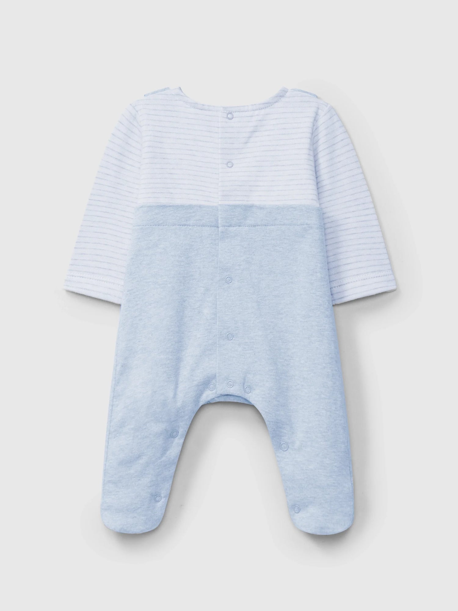Babygrow - White/Blue