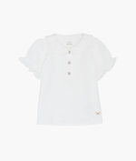 LIVLY Short Sleeve Marianne Top White 12-18m