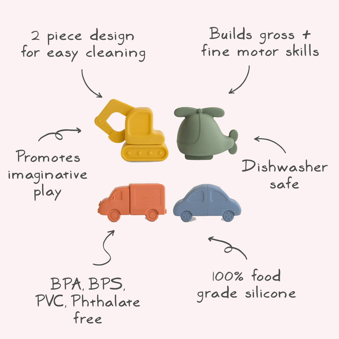 Bath Play Set - Vehicles
