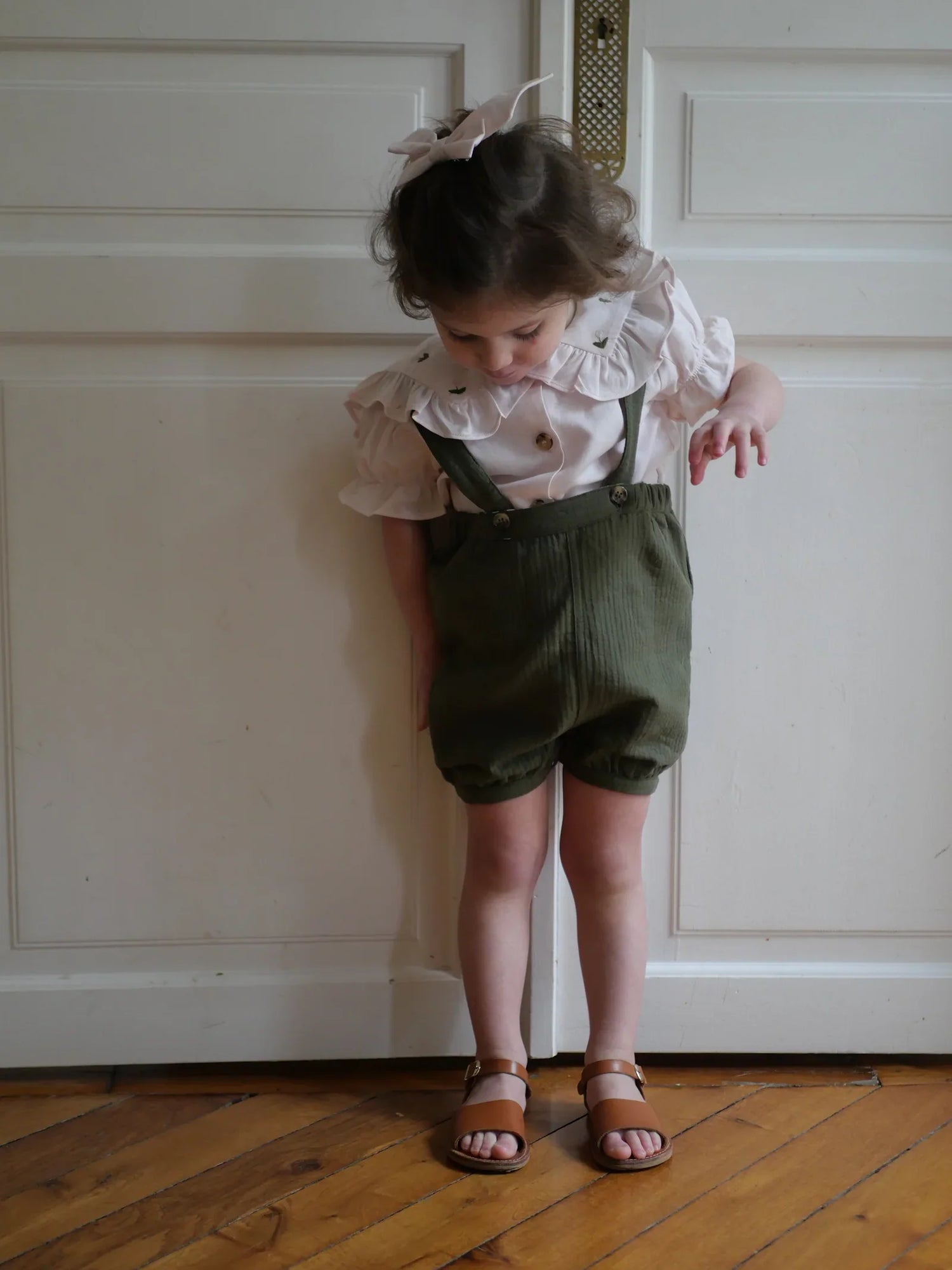 LOIR Paris Bloomer Olive - Green Cotton 9M