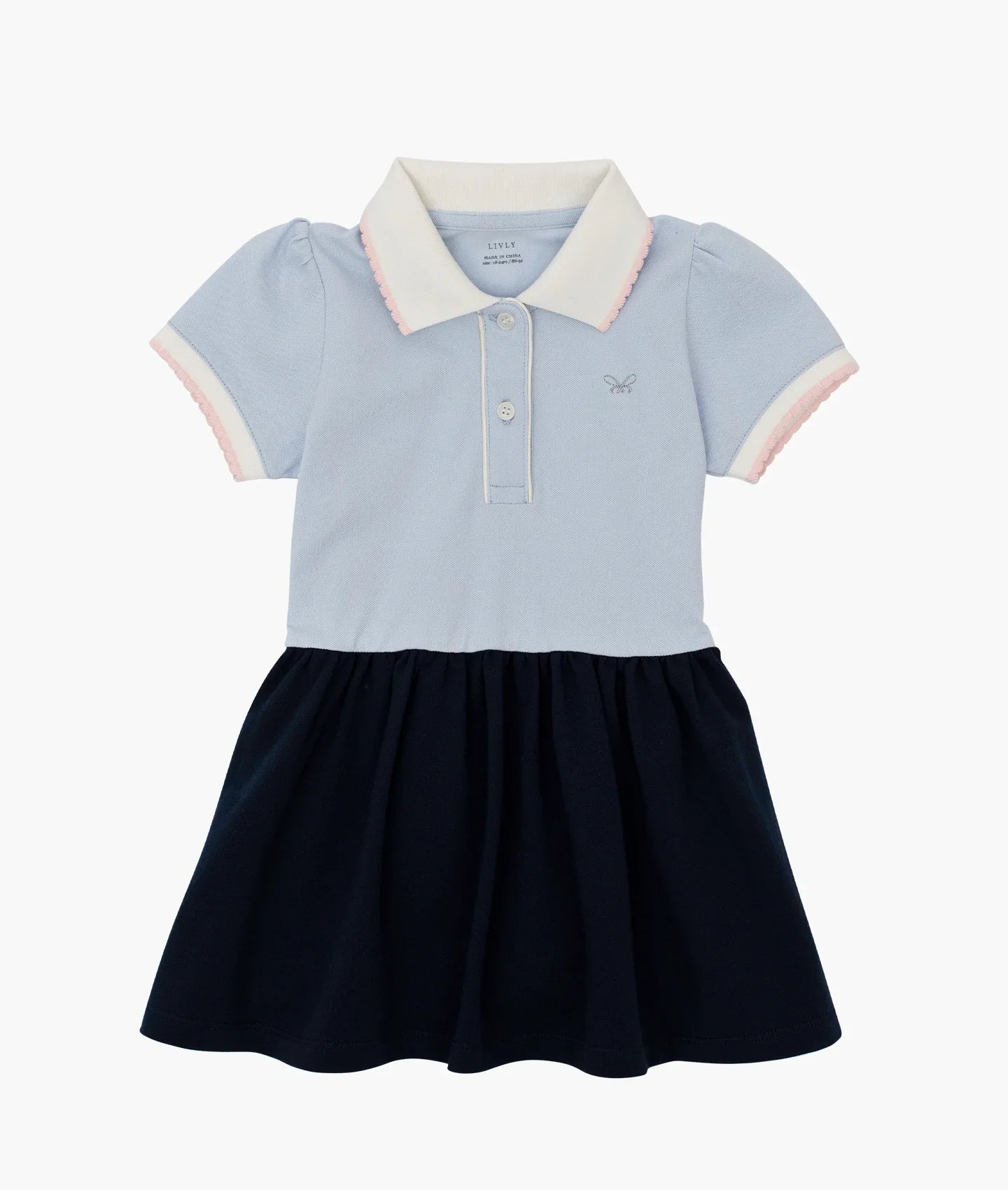LIVLY Pike Polo Dress Navy 9-12m