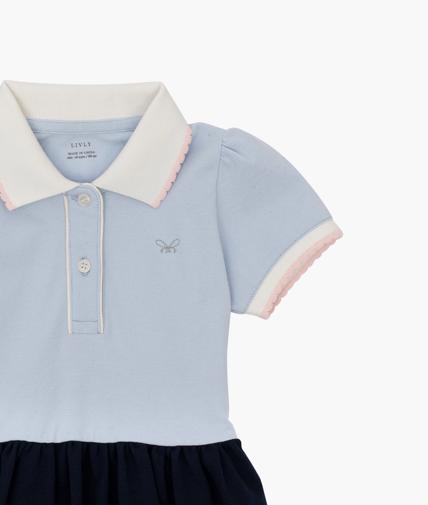LIVLY Pike Polo Dress Navy 12-18m