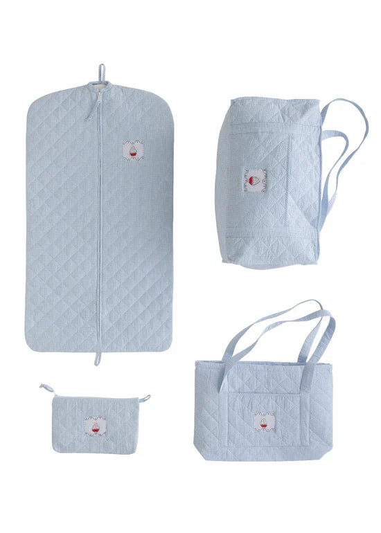Little English Quilted Luggage Full Set - Sailboat