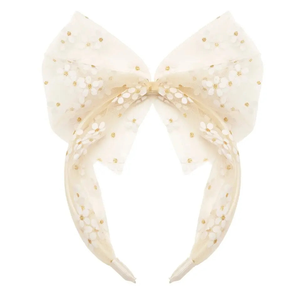 Rockahula Daisy Tulle Bow Headband