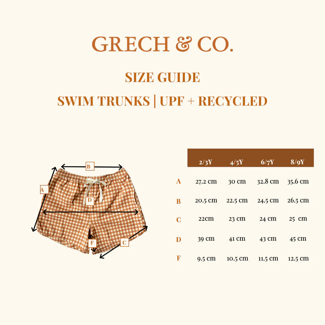 Swim Shorts - Sienna Gingham