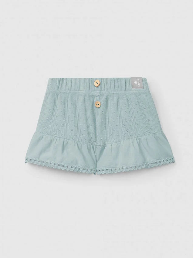 SNUG Ajours Shorts — Mint Blu - 3M