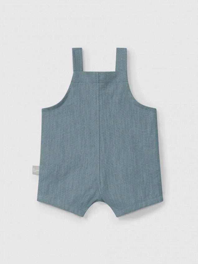 SNUG Bib Shorts — Mint Blu - 6M