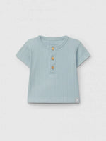 SNUG Ribbed T-Shirt — Mint Blu - 6M