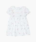 LIVLY Swans Ruffled Collar Dress White 1-3m