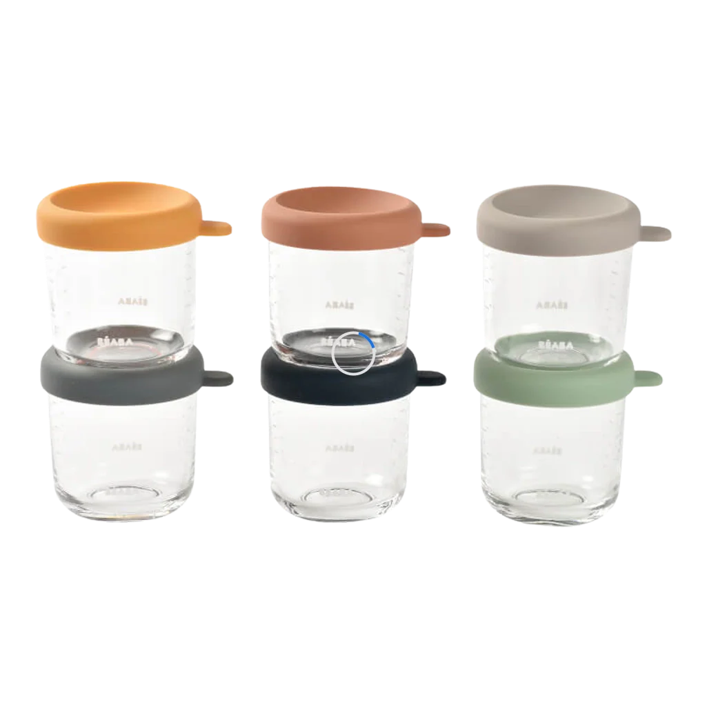 Beaba Glass Portion Jars 6 Pack - 250ml