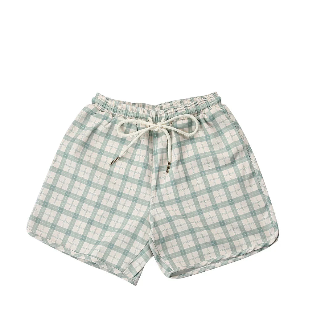 Swim Shorts - Fern Plaid
