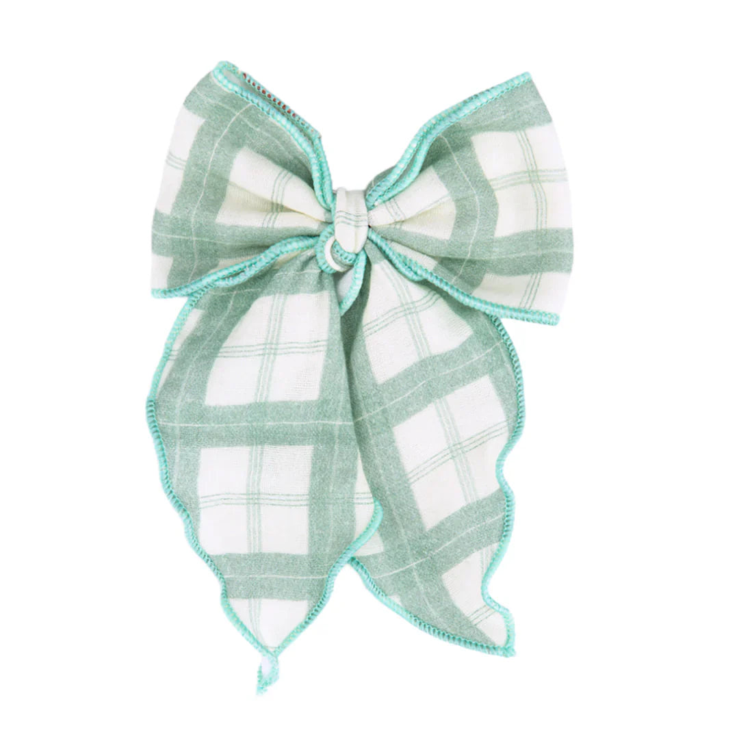 Fable Bow - Mid Size - Fern Plaid