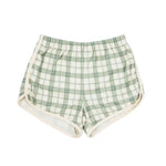 Retro Shorts - Fern Plaid