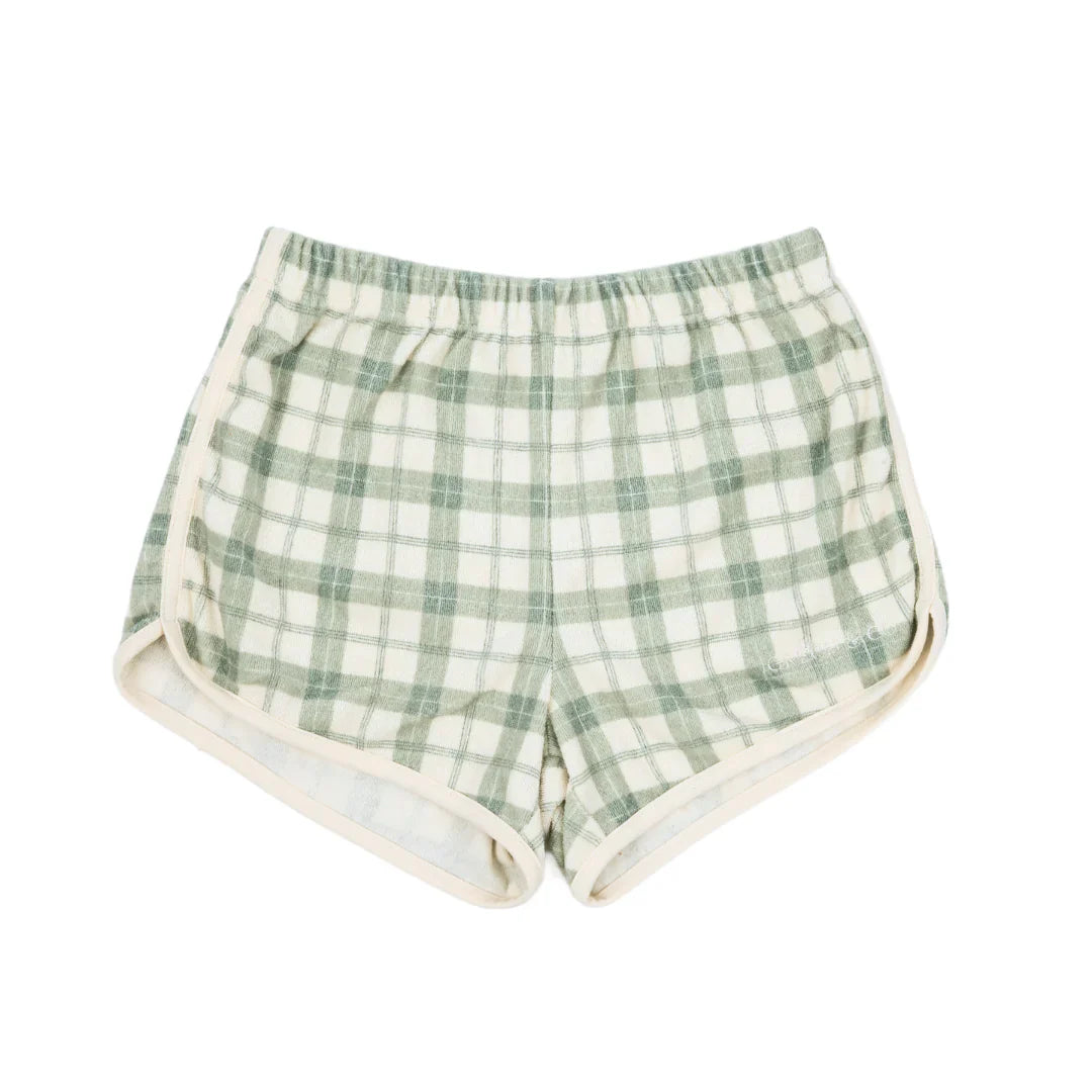 Retro Shorts - Fern Plaid