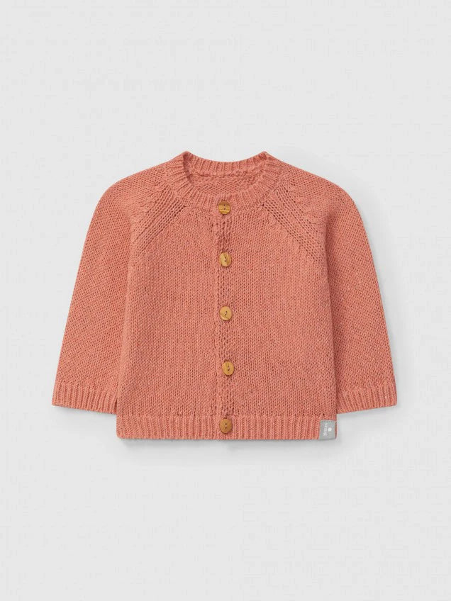 SNUG Knitted Jacket — Peach - 3M