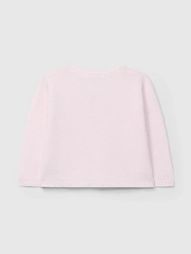 Knitted Cardigan Jacket - Pink