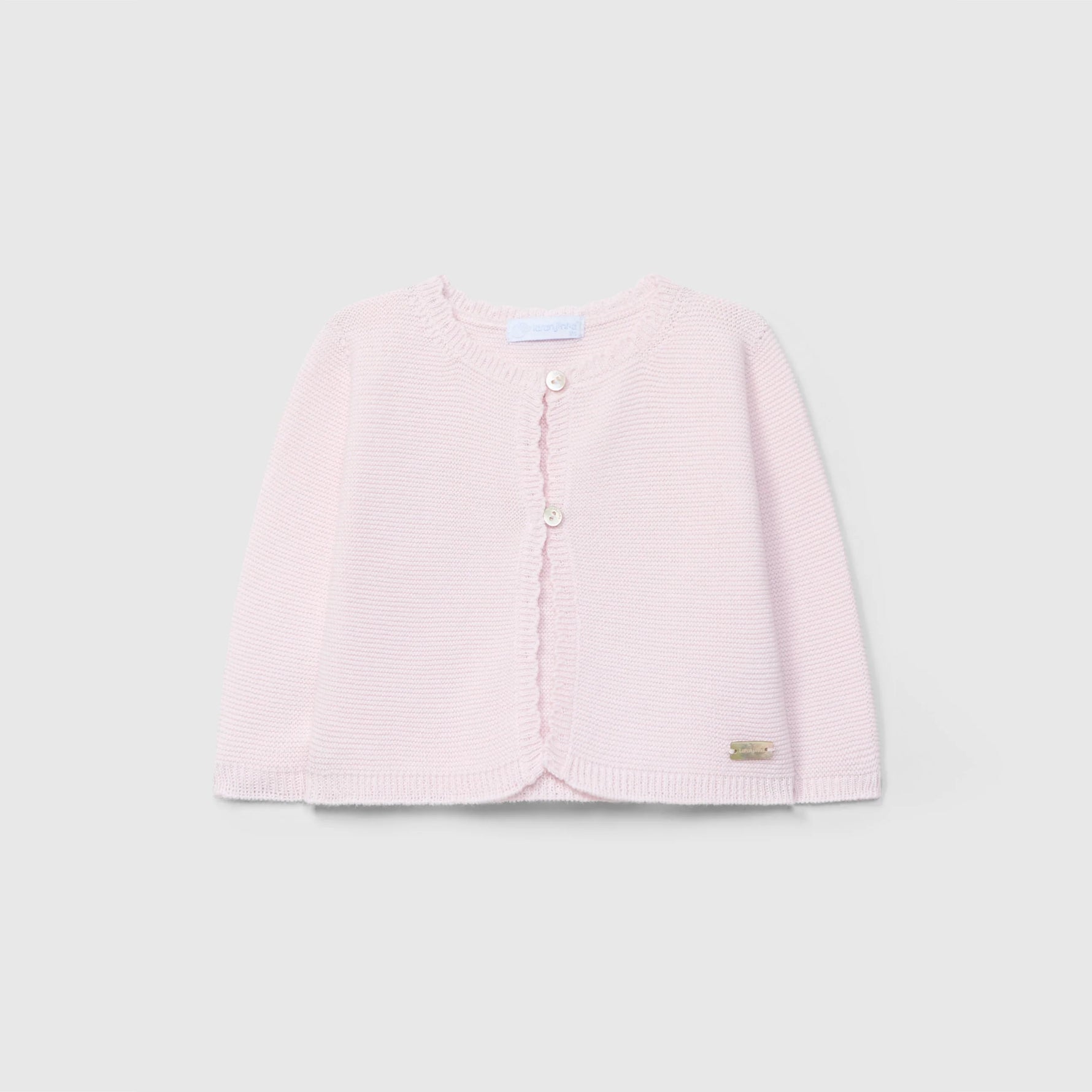 Laranjinha Knitted Jacket — Pink — 6M