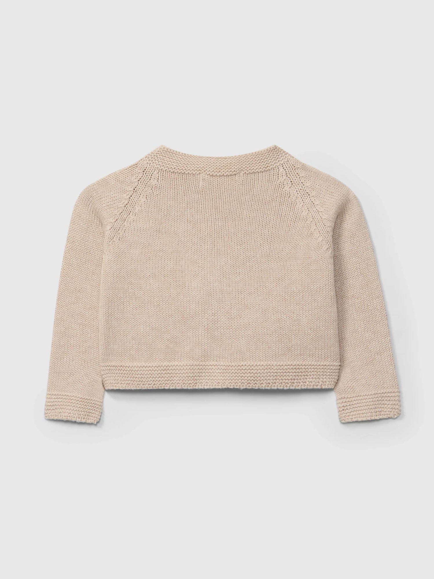 Knitted Cardigan Jacket - Sand
