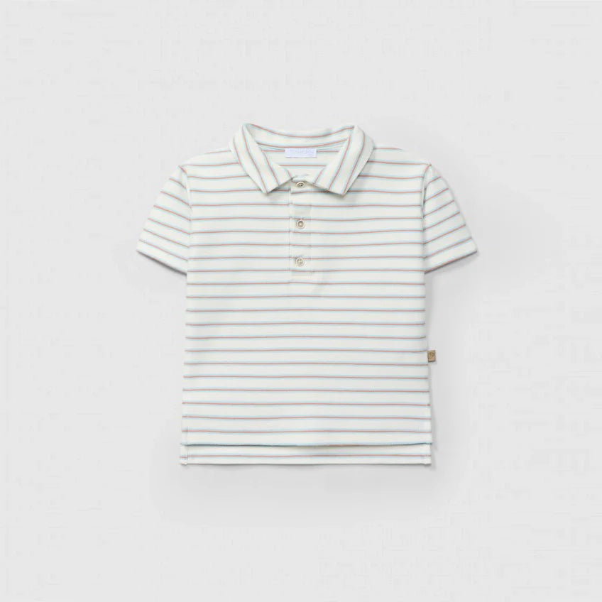 Laranjinha Polo — Aqua Blue — 18M