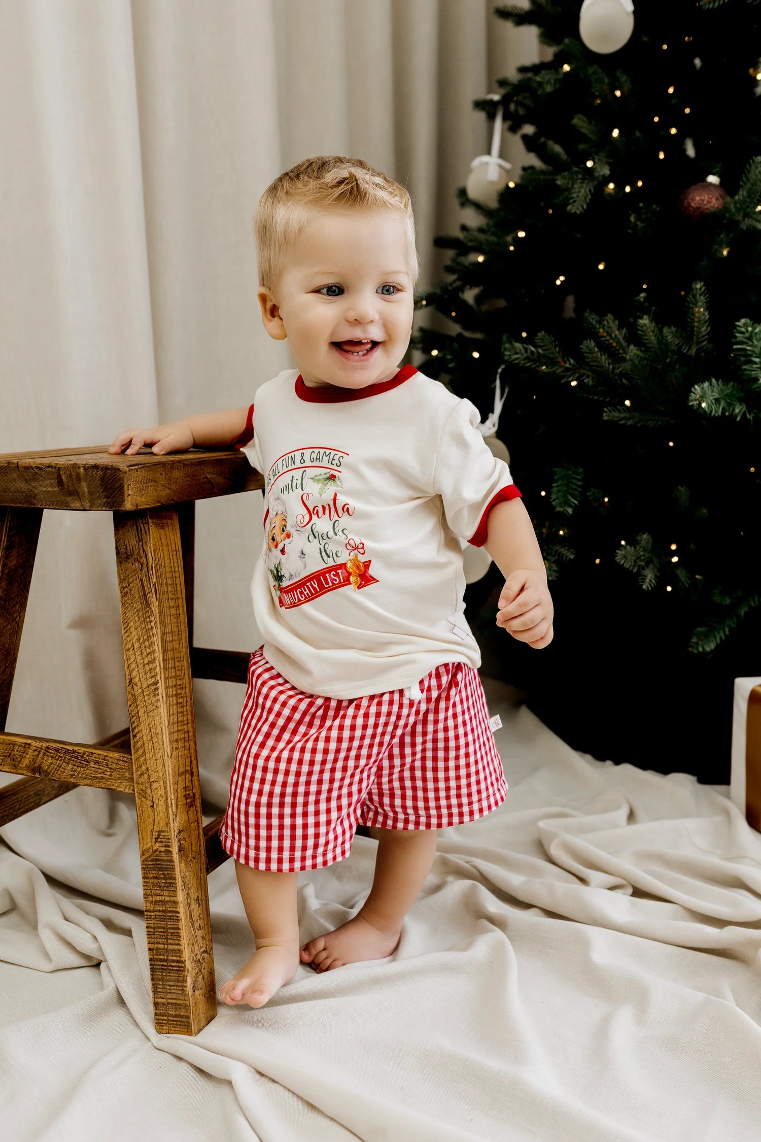 Red Plaid Shorts
