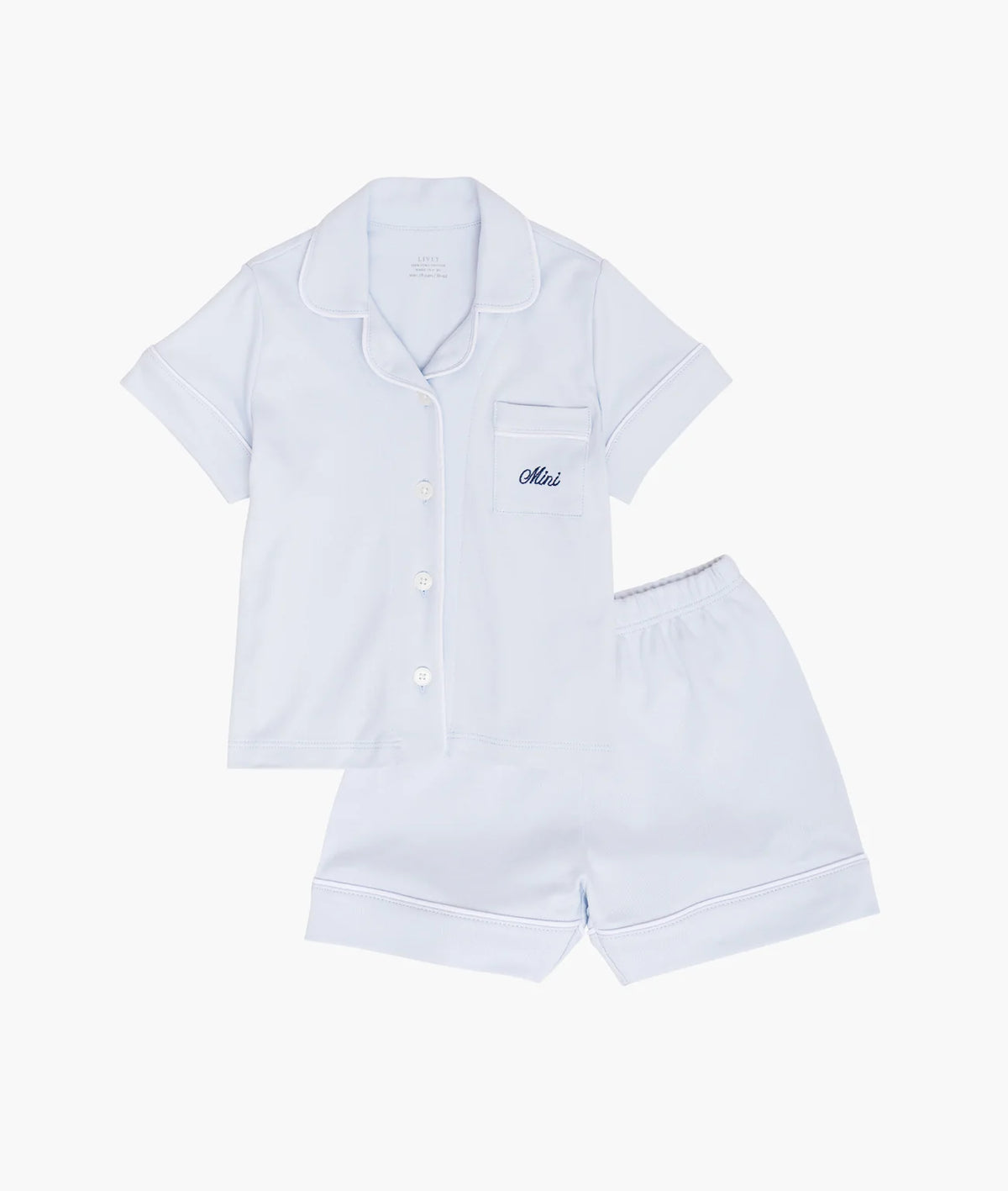 Pima Cotton Pyjamas - Blue