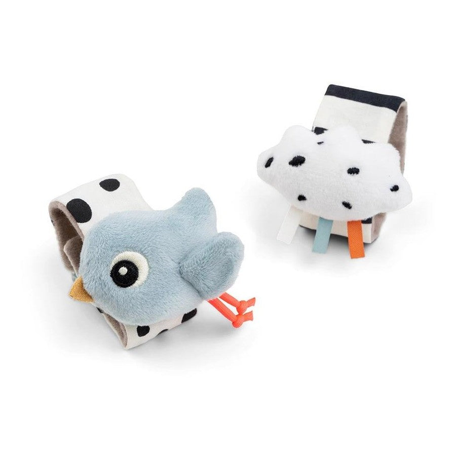 Wrist Rattle 2 Piece Set - Blue