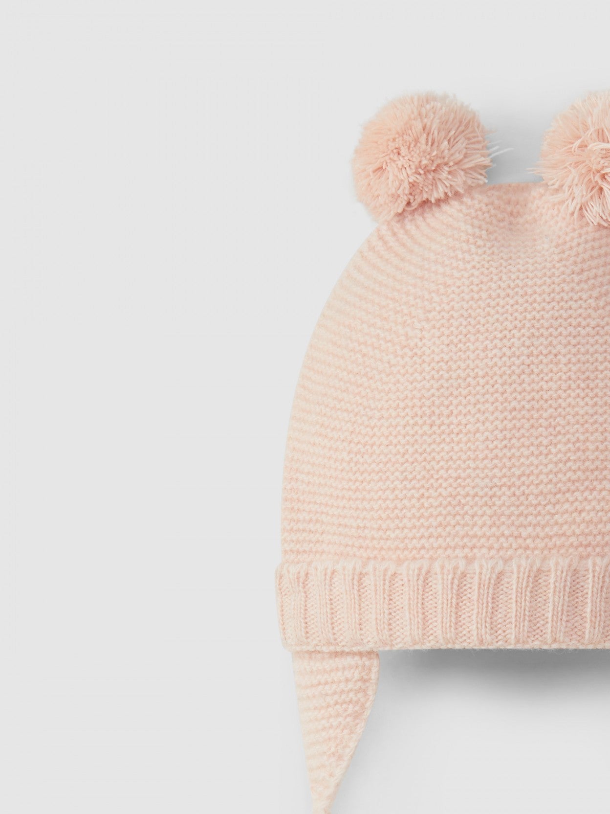 Aviator beanie with pom-poms - Pink