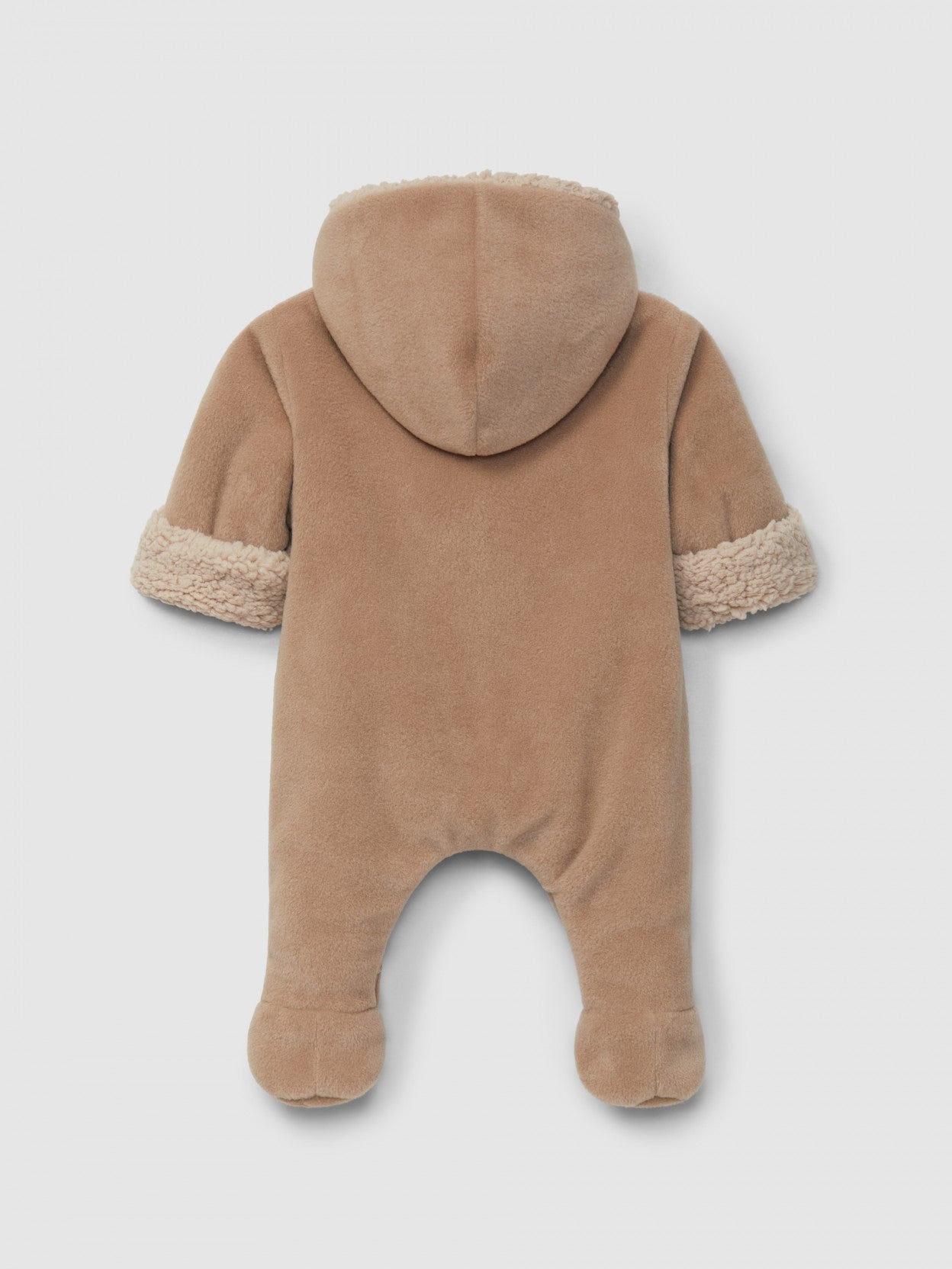 Fleece hooded suit - Beige