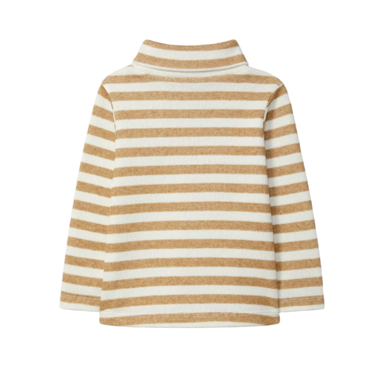 Striped Turtleneck - Beige