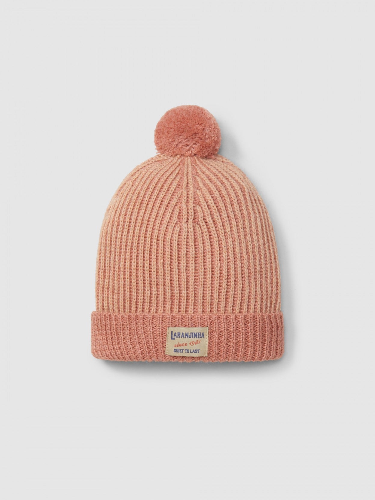 Knitted Beanie - Coral