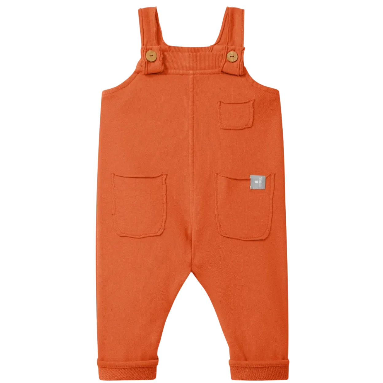 Plush Overalls - Orange