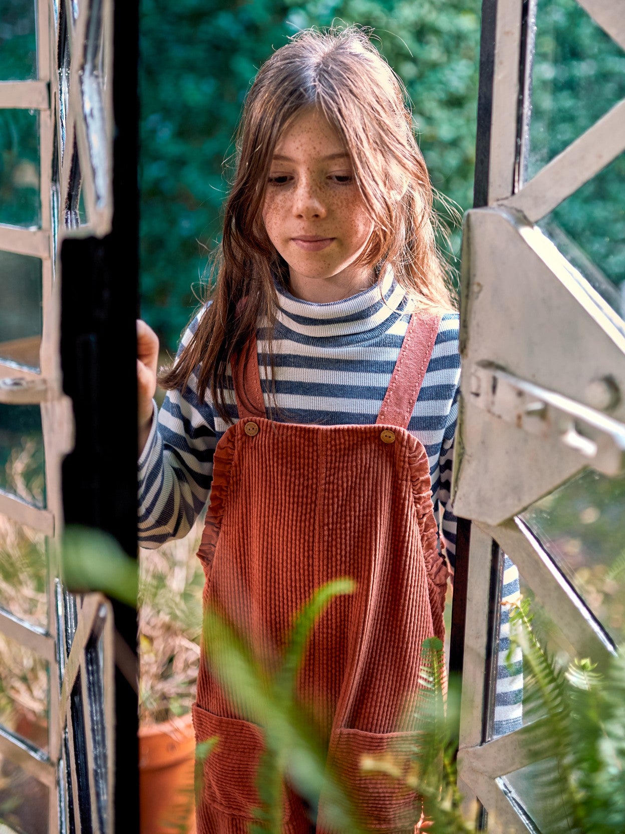 Corduroy Dungarees - Ferrugem