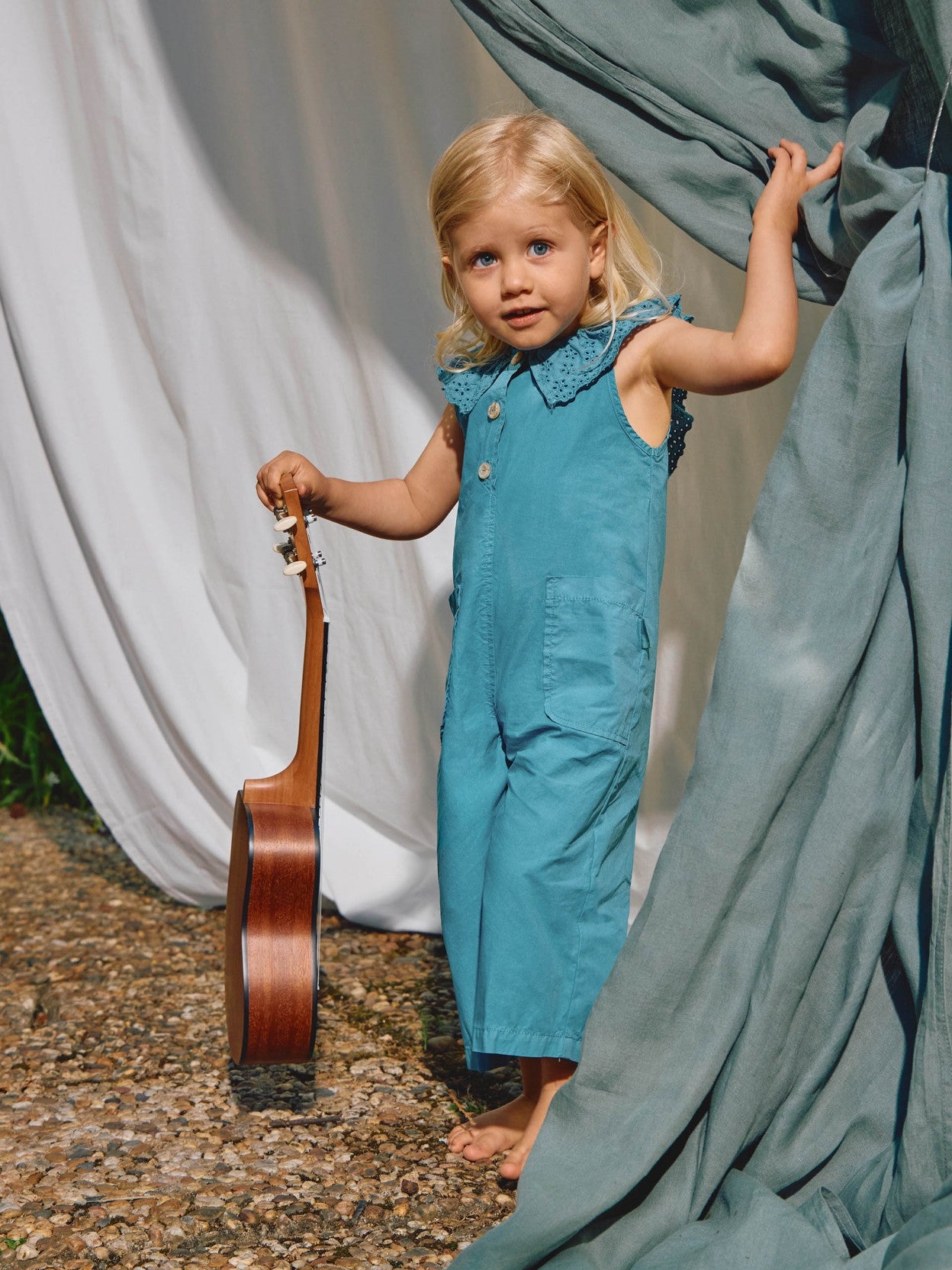 Girls Overalls - Azul