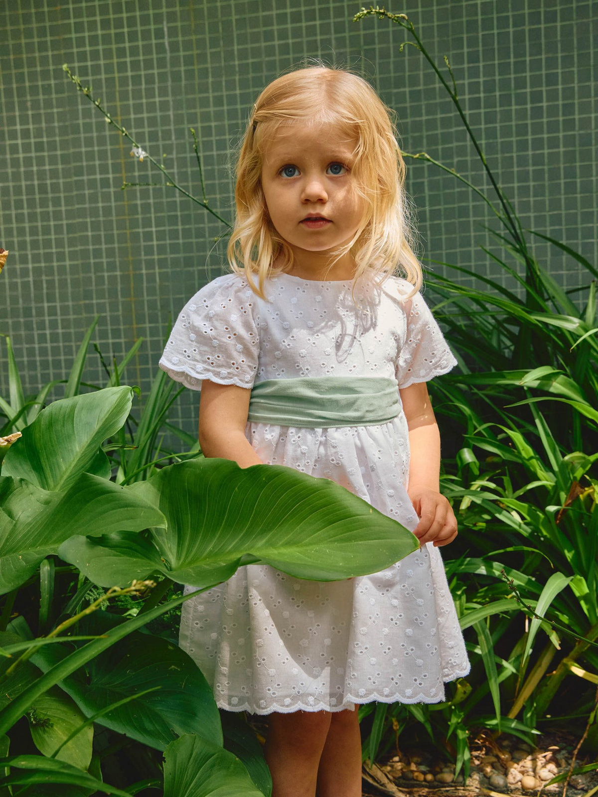 Summer Dress - Aqua Blue Bow