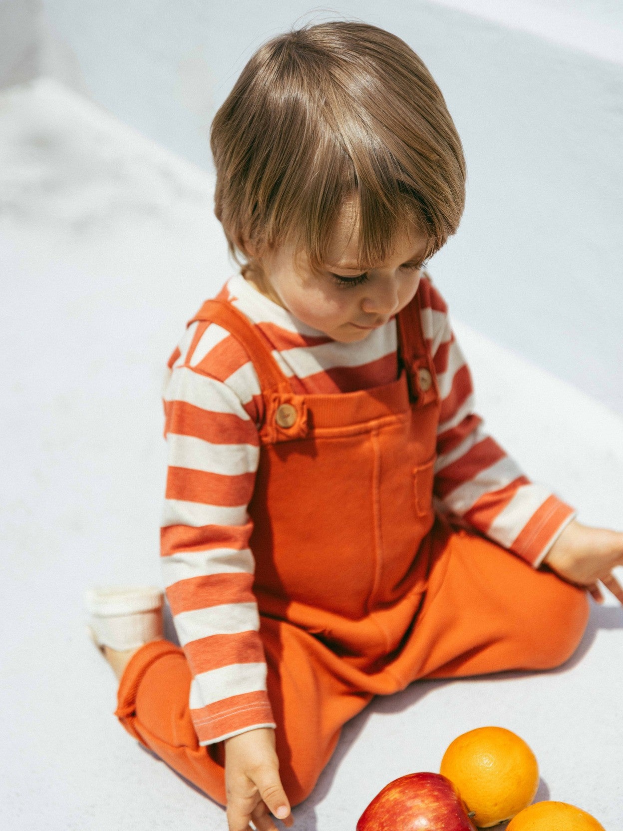 Plush Overalls - Orange
