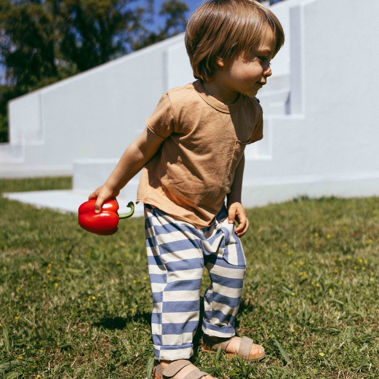 Stripe Pants - Indigo