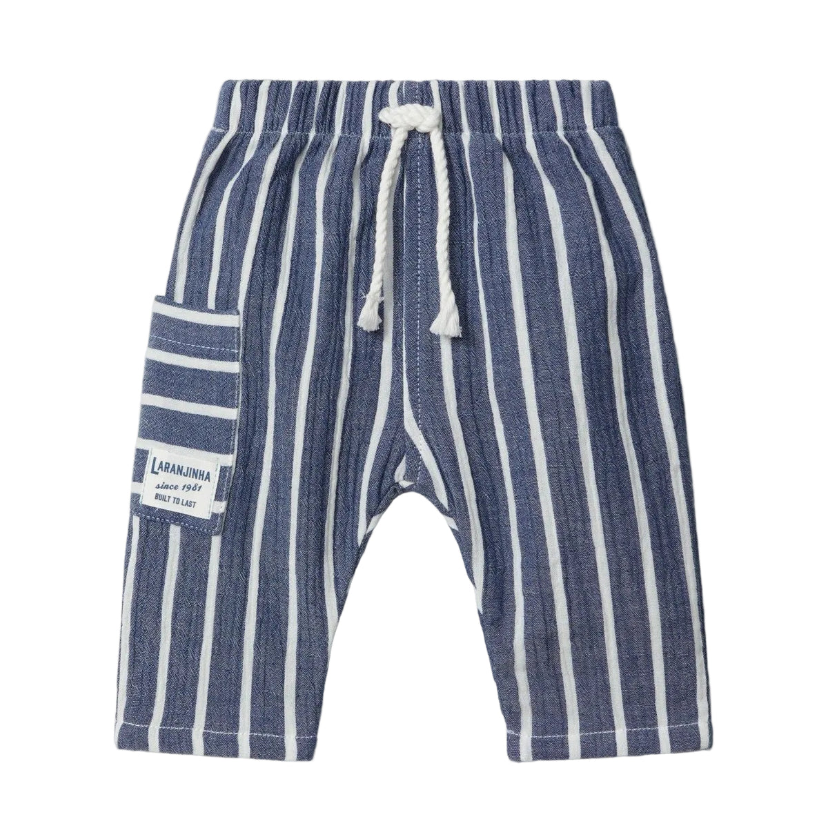 Striped Pants - Navy