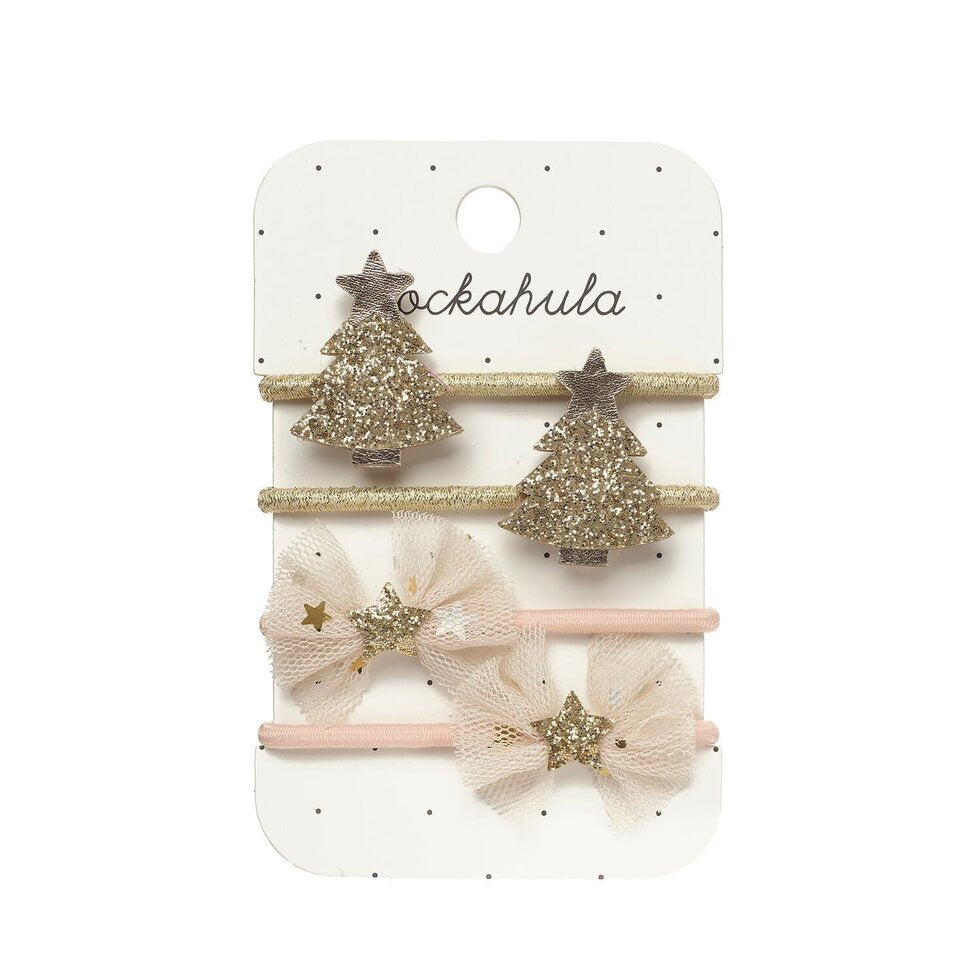 Magical Golden Christmas Hair Ties
